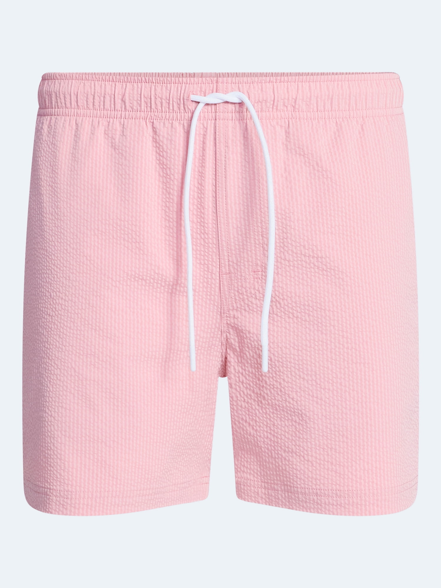 Free Assembly Men's Swim Stretch Seersucker Board Shorts, 5" Inseam, Sizes S-3XL