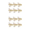 thumbnail image 1 of Injueey 6 unids/set hierro metálico y joyería hecha a mano decoraciones de fiesta centro de decoración boda fiesta suministros servilleteros dorado 2Conjunto, 1 of 6