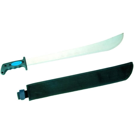 Soft Grip Carbon - Landscapers Select Machete, 18 In Fully Polished High Carbon Steel, Rubber Ergonomic Soft Grip Handl