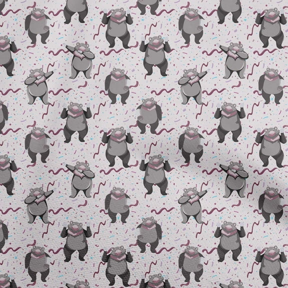 oneOone Cotton Cambric Light Pink Fabric Circus Craft Projects Decor Fabric Printed By The Yard 42 Inch Wide