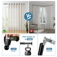 thumbnail image 5 of Urbanest 1" Adjustable Curtain Rod Set with Cap Finial Metal Window Drapery Rod, Modern Minimalist Design, 5 of 6