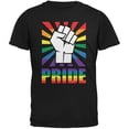thumbnail image 1 of LGBT Gay Pride PRIDE Raised Fist Black Adult T-Shirt, 1 of 1