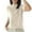 A-Beige376, variant on Womens High Neck Short Sleeve Knit Shirt Lightweight Semi Fitted Daily Casual Blouse