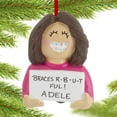 thumbnail image 2 of Braces On Female African-American Personalized  Christmas Ornament DO-IT-YOURSELF, 2 of 3