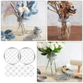 thumbnail image 2 of MOVTOTOP 12 Pcs Mason Jar Flower Insert Lid: Metal Frog Lid Insert Grid, Reusable Insert Holder Lid With Square Grids, Flower Arrangement Grillwork Square Grids For Regular Mouth Mason Canning Jars, 2 of 7
