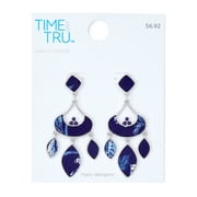 Time and Tru Printed Chandelier Earrings