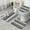 Black And White, variant on Beige Geometric Diamond Dot Pattern Bathroom Rugs Sets 3 Piece,Toilet Cover Set,Absorbent Non Slip Bathroom Mats Sets with U-Shaped Contour Rug Toilet Rug Set