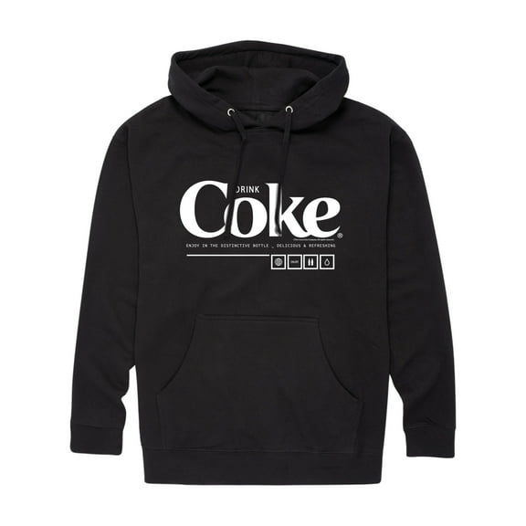 Coca-Cola - Drink Coke Enjoy - Men's Fleece Pullover Hoodie