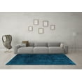 thumbnail image 3 of Ahgly Company Indoor Round Abstract Light Blue Modern Area Rugs, 8' Round, 3 of 4