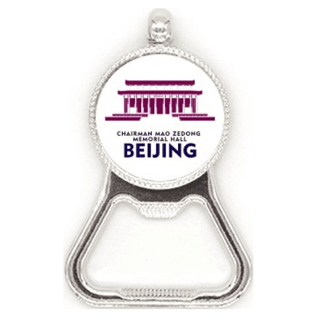 Beijing Mao Zedong City Travel Acero inoxidable Metal cerveza tapa sacacorchos