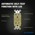 thumbnail image 2 of GFCI Outlet 20 Amp, Self-Test GFCI Electrical Outlet with Thinner Design, TR Tamper Resistant GFCI Receptacle, Ground Fault Circuit Interrupters with Wall Plate, UL Listed, Lvory 2PC, 2 of 7
