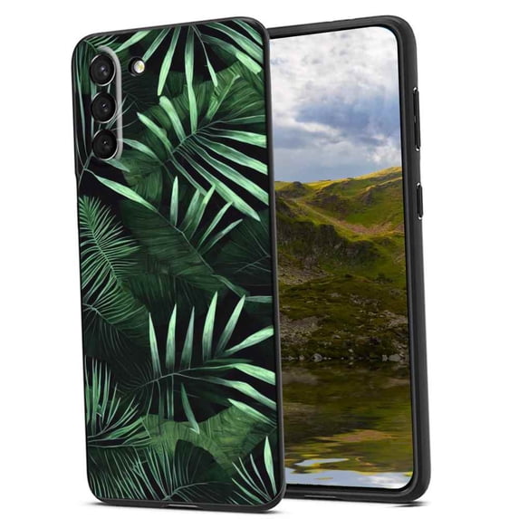 Compatible with Samsung Galaxy S23+ Plus Phone Case, Tropical-Leaves-3-3 Case Men Women, Flexible Silicone Shockproof Case for Samsung Galaxy S23+ Plus