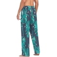 thumbnail image 5 of Tropical Plant Leaf Monstera Men's Pajama Pants Lightweight Sleepwear Bottom Lounge Pants, 5 of 6
