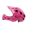 thumbnail image 2 of Casco de ciclismo para niños, casco de ciclismo con forro desmontable, casco completo conmutable para niños y medio casco, casco de monopatín para Rosa, 2 of 8