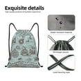 thumbnail image 6 of Bingfone Pirate Adventure Map Drawstrings Backpacks Bags For Men Women Gym Drawstrings Bag, 6 of 9