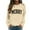 Beige, variant on Merry Sweatshirts for Women 2025 Long Sleeve Crewneck Xmas Holiday Merry Christmas Graphic Sweatshirt Pullover Tops