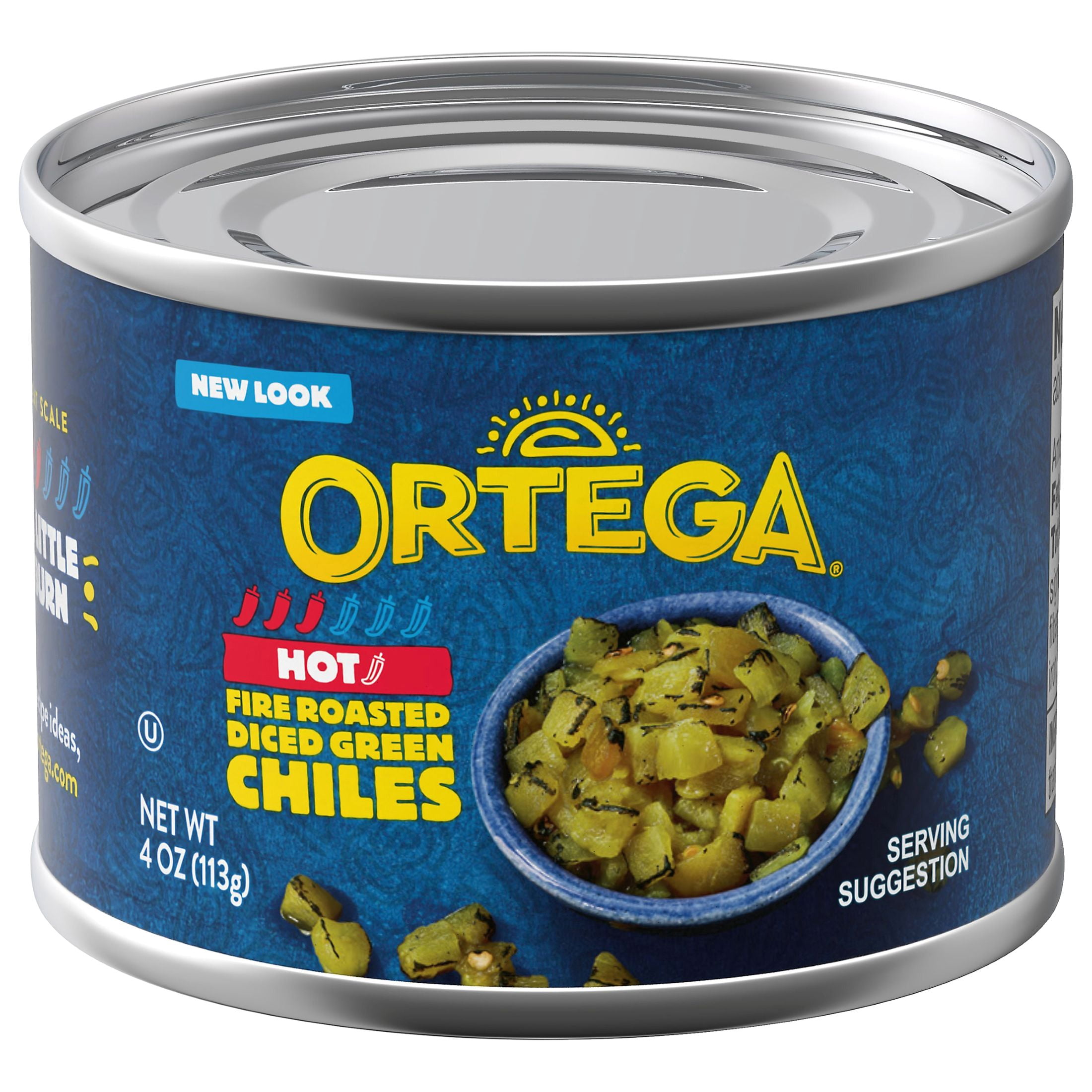 Ortega Roasted Mild Diced Green Chiles, Kosher, 4 oz - Walmart.com