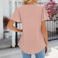 thumbnail image 5 of WILLBEST Womens T Shirts V Neck Womens Fashion Casual Top Square Neck T Shirts Summer Short Sleeve Casual Loose Top Tops, 5 of 5