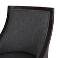thumbnail image 5 of Noble House Newell Fabric Upholstered Birch Wood Dining Chairs, Set of 2, Charcoal and Walnut, 5 of 8