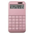 thumbnail image 1 of 12-Digit Desktop Calculator Dual Power LCD Home Dual Display for Home Office Pink, 1 of 7