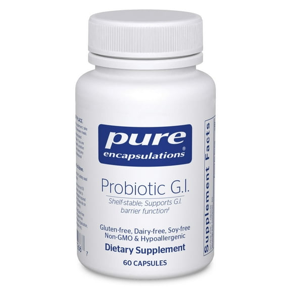 Pure Encapsulations Probiotic G.I. | Shelf Stable Probiotic for Lean Body Mass, Intestinal Health, and Gastrointestinal Support* | 60 counts