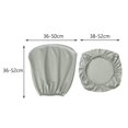 thumbnail image 4 of Split Office Chair Cover Dustproof Waterproof Rotating Chair Waterproof Oilproof Dustproof Washable Protector Gray Seat+Backrest, 4 of 9