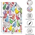 thumbnail image 3 of GZHJMY Colorful Birds Kitchen Towels 18x28inch Ultra Soft Absorbent Quick Drying Kitchen Dish Towels Washable Cleaning Cloths Hand Towels Tea and Bar Towels, 4 Pack, 3 of 7