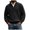 Black, variant on TOUMENY Men Sweater Stand Collar Long Sleeve Solid Casual Loose Warm Pullover Fall Winter Fashion Half Zip Knit Tops Army Green XXXL