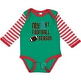 thumbnail image 3 of Inktastic My First Football Season Boys or Girls Long Sleeve Baby Bodysuit, 3 of 5