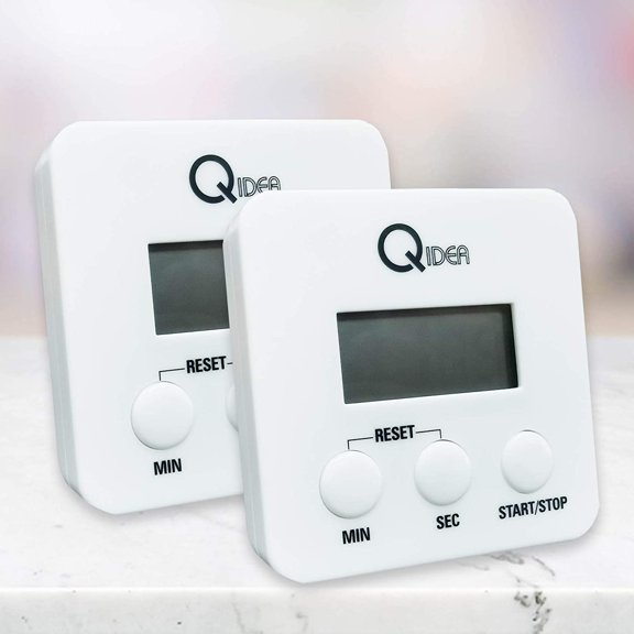 Digital Kitchen Timer Cook Count-Up Countdown Stopwatch Egg Stop Clock LCD Display Loud Alarm Magnetic Backing Stand for Cooking Baking Sports Games Gym Workout Teacher 2-Pack Battery Included