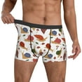 thumbnail image 3 of Mens Underwear Boxer Briefs - Snail Leaf Mushroom Comfort Breathable men's boxer briefs with Flex Waistband, 3 of 7