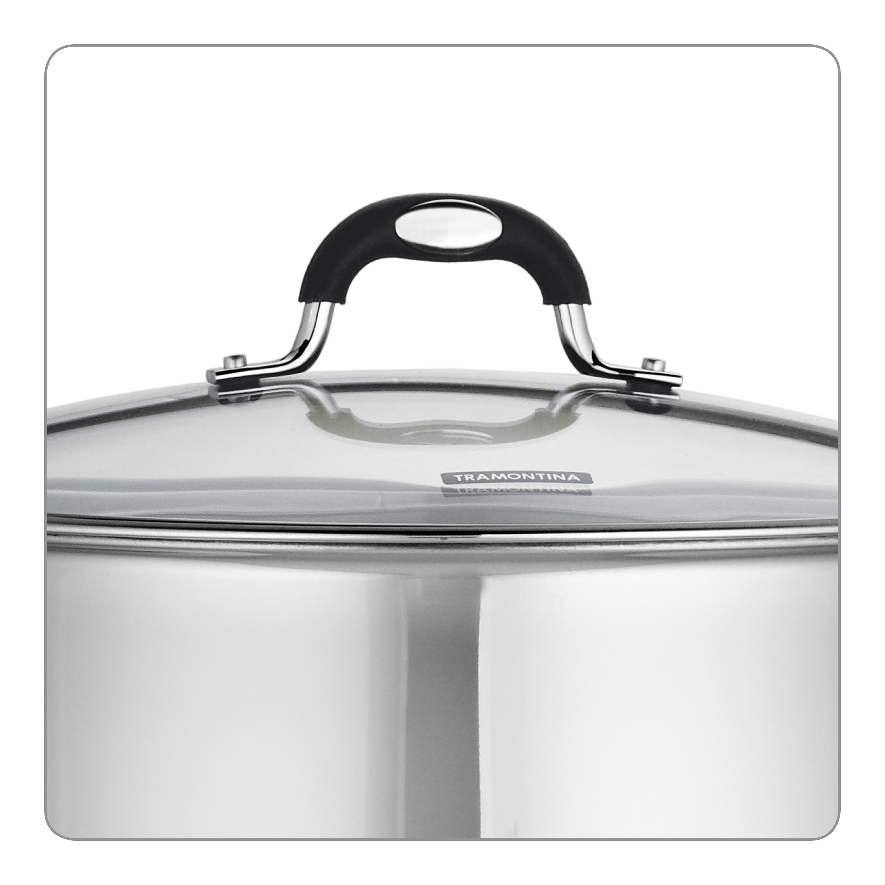 Tramontina Stainless Steel 12 Qt Covered Stock Pot photo 3