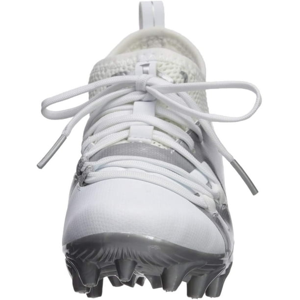 Under Armour Boys C1N MC Jr. Football Shoe White 102 Metallic