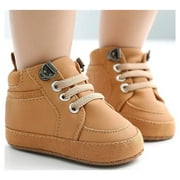 HsdsBebe Baby Boys Girls Shoes Infant High Tops Ankle Sneakers Soft Anti-Slip Sole for First Walkers 3-18 Months