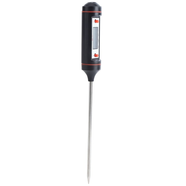 Medidor de temperatura de carne, termómetro digital para alimentos, monitor de temperatura de alimentos largo, termómetro digital para carne, claridad notable