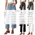 thumbnail image 3 of Nugftut Womens Jeans High Waisted Straight Leg Cropped Denim Pants with Pockets Everyday Versatile Loose Jeans, 3 of 6