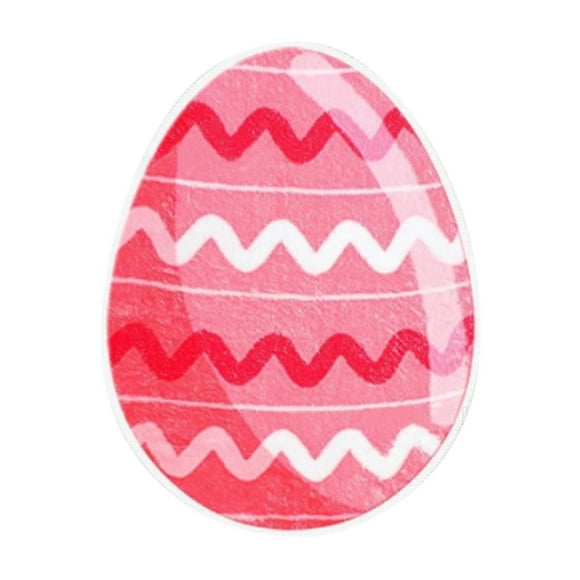 Binwennn Thick Blanket Contest Knit Blanket Easter Bunny Egg Shaped Carpet Easter Bunny Doormat Washable Cartoon Bunny Carpet With Rubber On The Back Can Be Used As A Welcome Mat