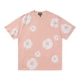 thumbnail image 1 of Marca de moda estadounidense DENIM TEARS La misma camiseta holgada de manga corta de kapok con estampado completo de Pei YeManga corta rosa, 1 of 5