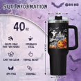 thumbnail image 4 of Halloween Gifts, Funny Skull Tumbler, Horror Coffee Mug, Skeleton Cup, Halloween Tumbler, 40 Oz Stainless Steel Tumbler with Lid and Straw, 4 of 6