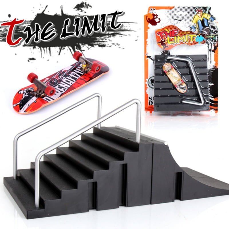Fingerboard Skate Park Skateboard Mini Board Finger Ramps Toy Ultimate Tricks EG 