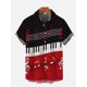thumbnail image 4 of Nueva camisa de manga corta clásica con estampado 3D de notas musicales y elementos de arte hawaiano a la moda, camisas hawaianas de moda para hombres, estilo Harajuku, 4 of 4