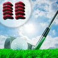 thumbnail image 4 of 10 Pcs Fers de Golf Imperméables Couvre-Chef Clubs de Golf Couvre-Chef Protection Cadeau pour Golfeur Rouge, 4 of 7