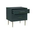 thumbnail image 3 of Linon Galena 2-Drawer Nightstand, Dark Green, 3 of 15