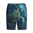 thumbnail image 6 of Daiia Artistic Turtle Earth Mens Woven Stretch Pajama Short,Short Pajama Pants-Small, 6 of 7