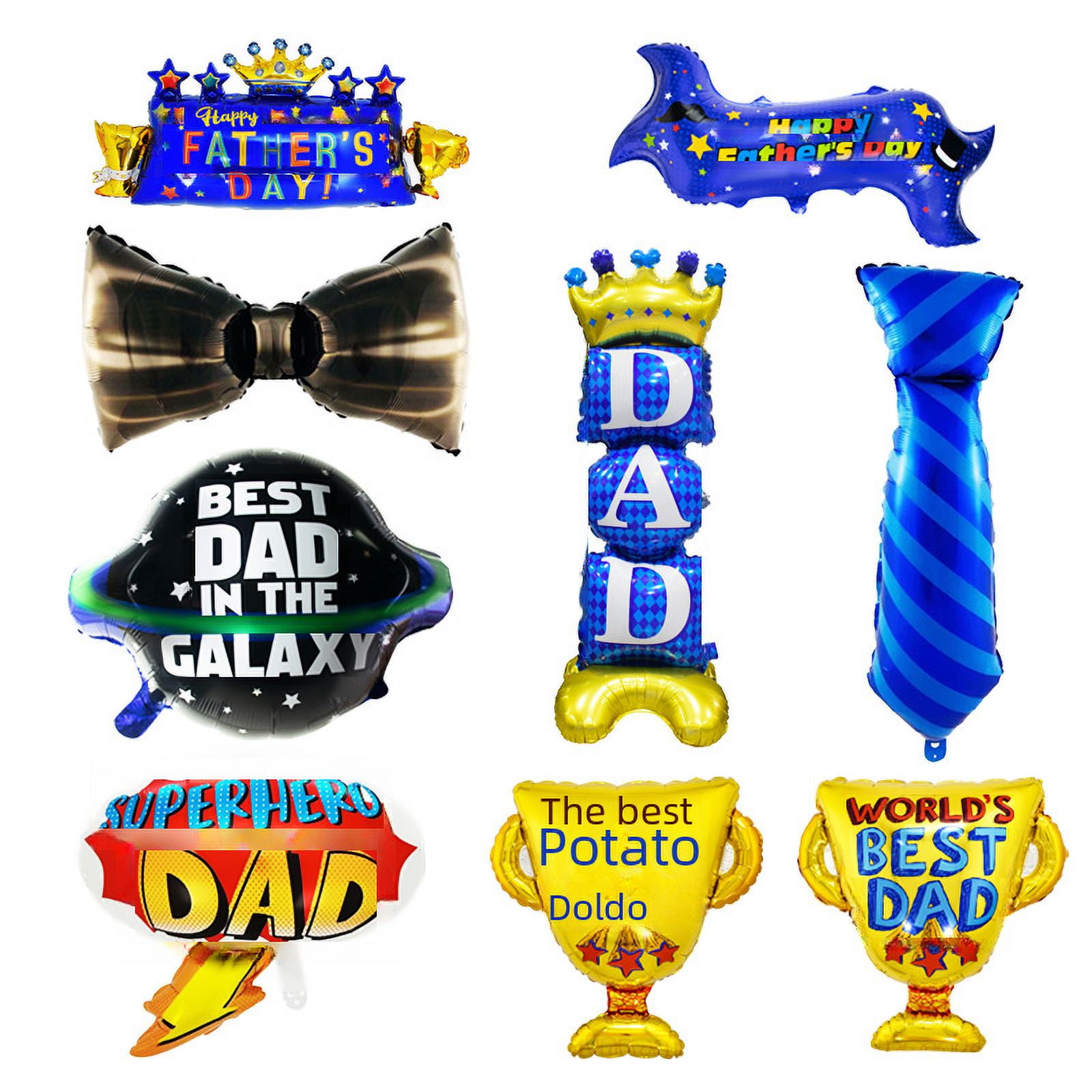 Día del padre Globo de película de aluminio papá Pajarita Trofeo ...