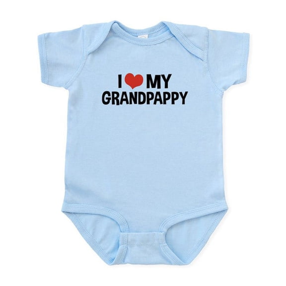 CafePress - I Love My Grandpappy Infant Bodysuit - Baby Light Bodysuit, Size Newborn - 24 Months