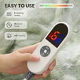 thumbnail image 3 of MARNUR Heated Blanket Full Size, 72"x84" Electric Blanket Full with Faux Fur & Sherpa, Heating Blanket with 6 Heat Levels, 10H Timer, LED Display, Machine Washable, Tie-Dye Green, 3 of 10