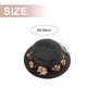 thumbnail image 2 of Circunferencia del sombrero de 56-58 cm, sombrero de sol de verano para mujer, guirnalda de playa, sombrero de copa plano para exteriores, protector solar, sombrero de paja plegable, 2 of 5