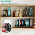 thumbnail image 7 of 15 Adjustable Dividers Pot and Pan Organizer Rack, 7"D x 32" x 7.1"H, 3 in 1, Expandable Lid Bakeware Cupboard Rack Holder for Kitchen Cabinet Pantry Countertop, Black (Patent Pending), 7 of 7