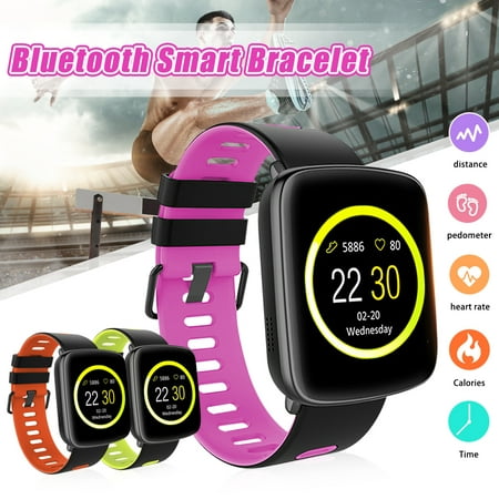 Waterproof Fitness Activity Tracker Smart Wristband Running Watch OLED Display bluetooth Wrist Band Heart Rate Monitor for Android IOS